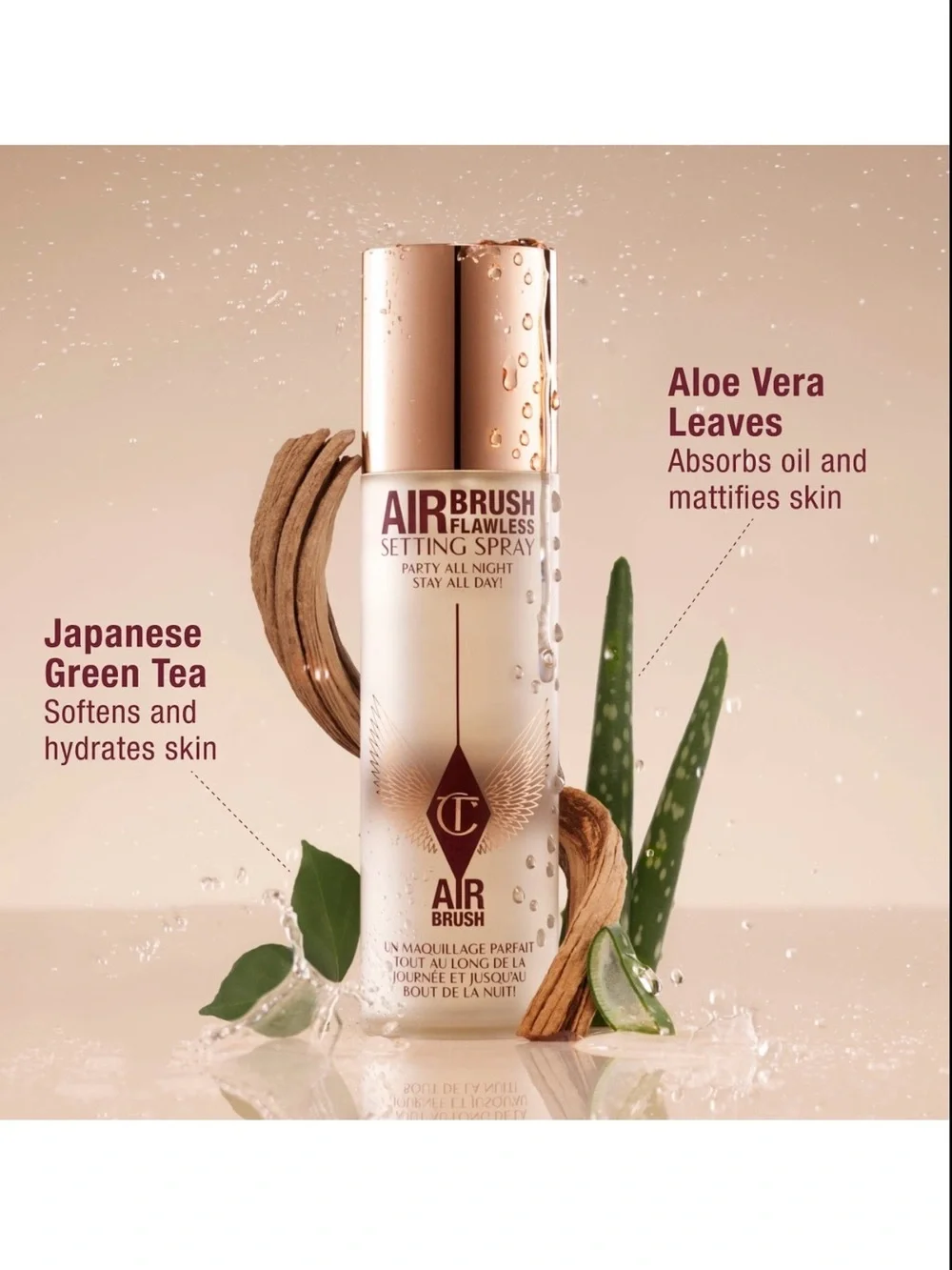 NWT Charlotte Tilbury Airbrush Flawless Hydrating & Waterproof Setting Spray